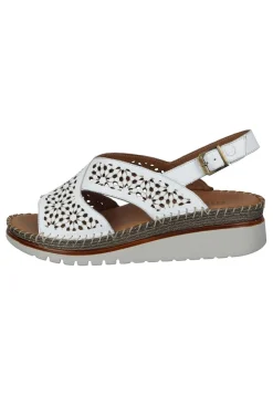 Sandalen|Die moderne Hausfrau Damen Sandaletten weiß