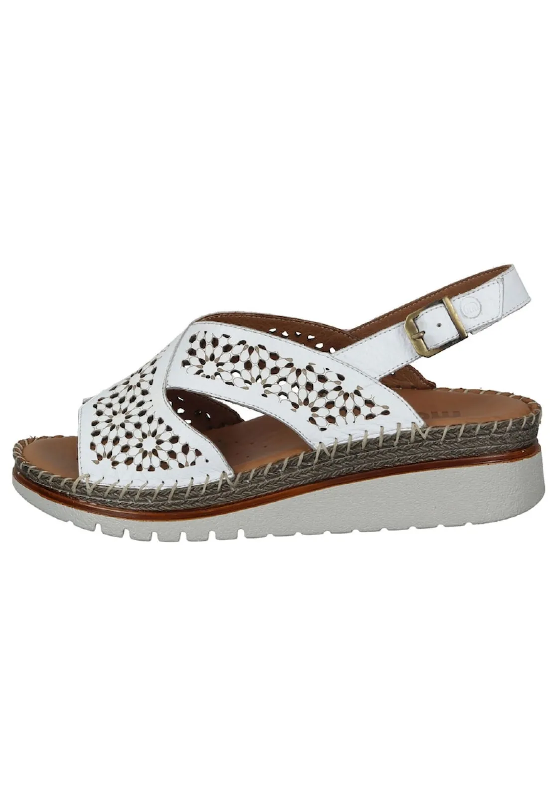Sandalen|Die moderne Hausfrau Damen Sandaletten weiß