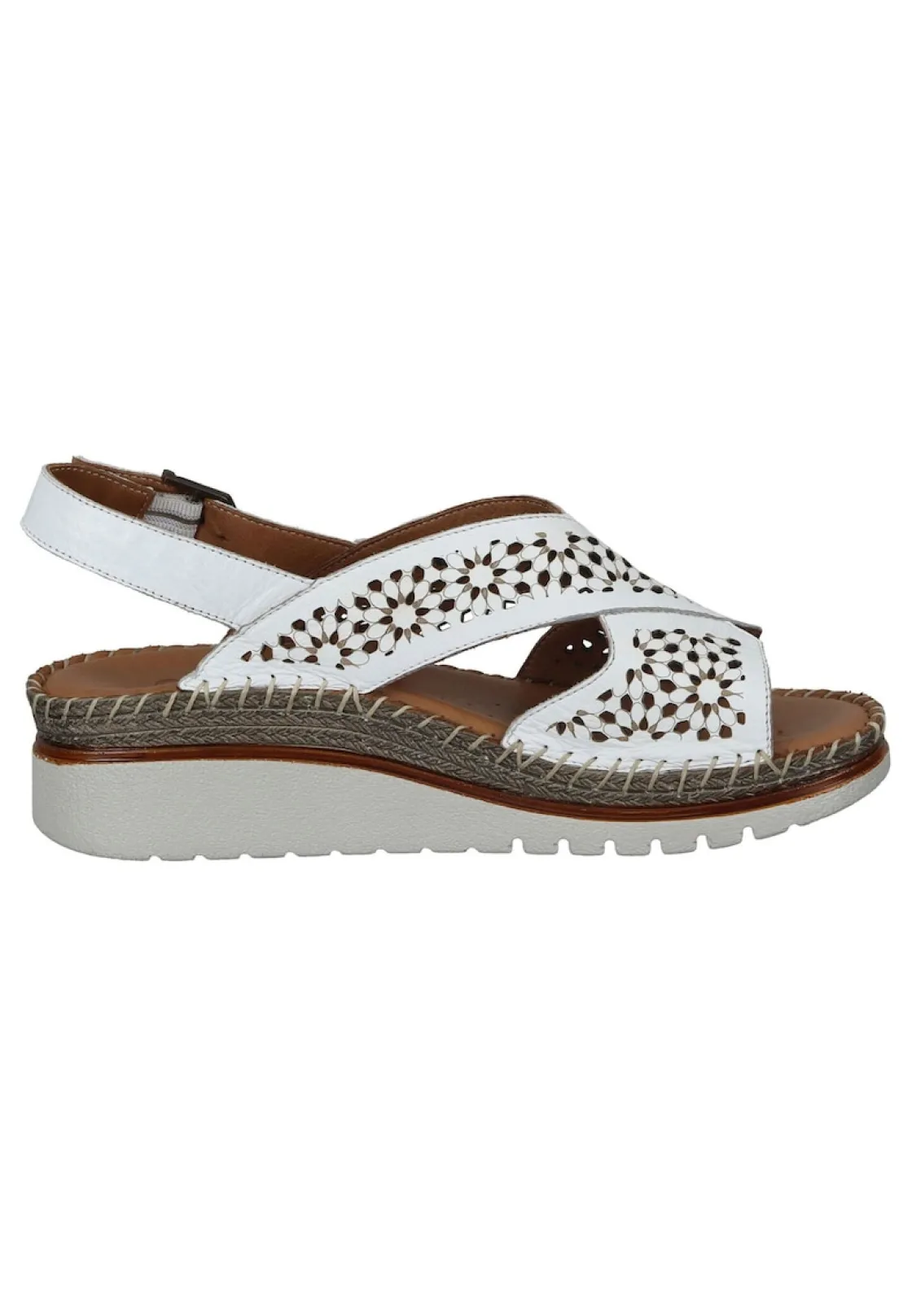 Sandalen|Die moderne Hausfrau Damen Sandaletten weiß