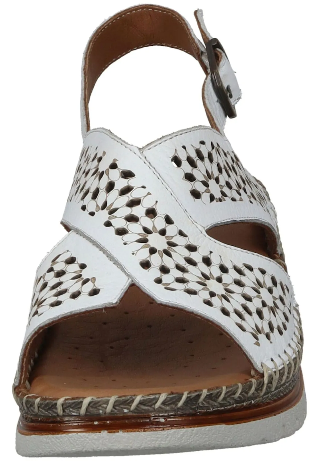 Sandalen|Die moderne Hausfrau Damen Sandaletten weiß