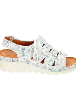 Sandalen|Die moderne Hausfrau Damen Sandaletten weiß