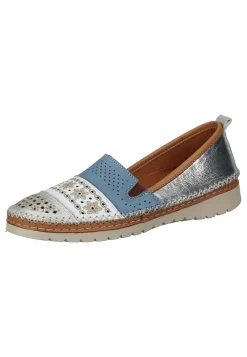 Ballerinas|Die moderne Hausfrau Damen Slipper silber