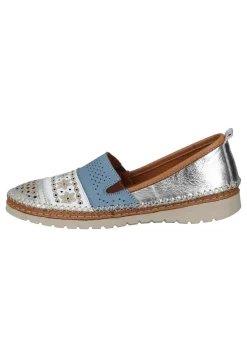 Ballerinas|Die moderne Hausfrau Damen Slipper silber