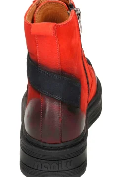 Stiefel|Die moderne Hausfrau Damen Stiefeletten rot