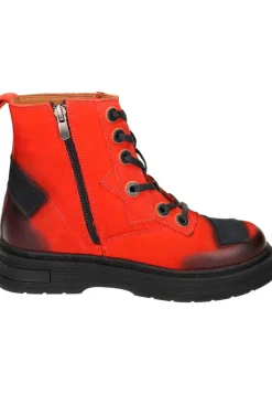 Stiefel|Die moderne Hausfrau Damen Stiefeletten rot