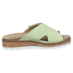 Pantoletten|Die moderne Hausfrau Damen-Pantolette „lime“