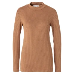 Shirts|Die moderne Hausfrau Damen-Pullover, gerippt camel