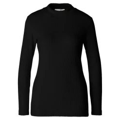 Shirts|Die moderne Hausfrau Damen-Pullover, gerippt schwarz