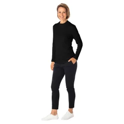 Shirts|Die moderne Hausfrau Damen-Pullover, gerippt schwarz