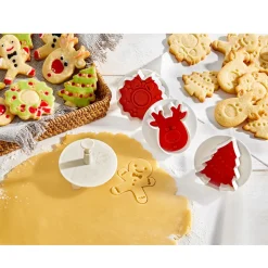 Backzubehör|Die moderne Hausfrau 3D-Ausstecher-Set „Stempel“, 4-teilig