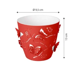 Pflanzgefäße & Blumentöpfe|Die moderne Hausfrau 3D-Blumentopf rot