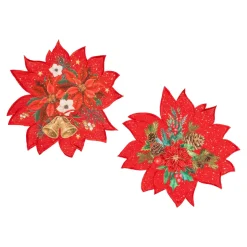 Platzsets|Die moderne Hausfrau Deckchen „Weihnachtsstern“, 2 Stück