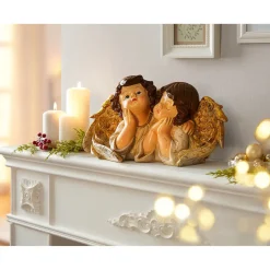 Dekofiguren|Die moderne Hausfrau Dekofigur „Barock-Engel-Duo“