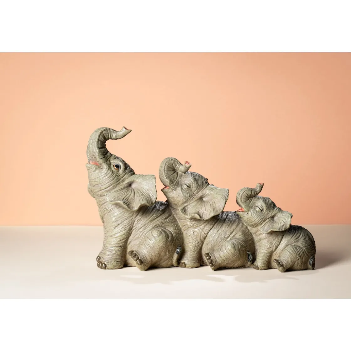 Dekofiguren|Die moderne Hausfrau Dekofigur „Elefanten-Familie“