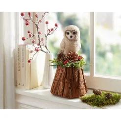 Dekofiguren|Die moderne Hausfrau Dekofigur Filz-Eule „Elvira“