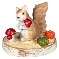 Dekofiguren|Herbstdekoration|Die moderne Hausfrau Dekofigur "Herbst-Hörnchen"