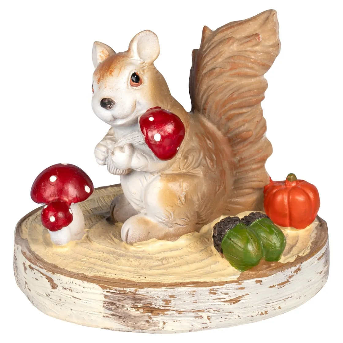 Dekofiguren|Herbstdekoration|Die moderne Hausfrau Dekofigur "Herbst-Hörnchen"