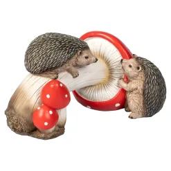 Dekofiguren|Herbstdekoration|Die moderne Hausfrau Dekofigur "Igel" Igelpaar