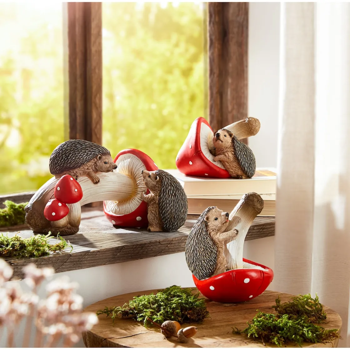 Dekofiguren|Herbstdekoration|Die moderne Hausfrau Dekofigur "Igel" Robert