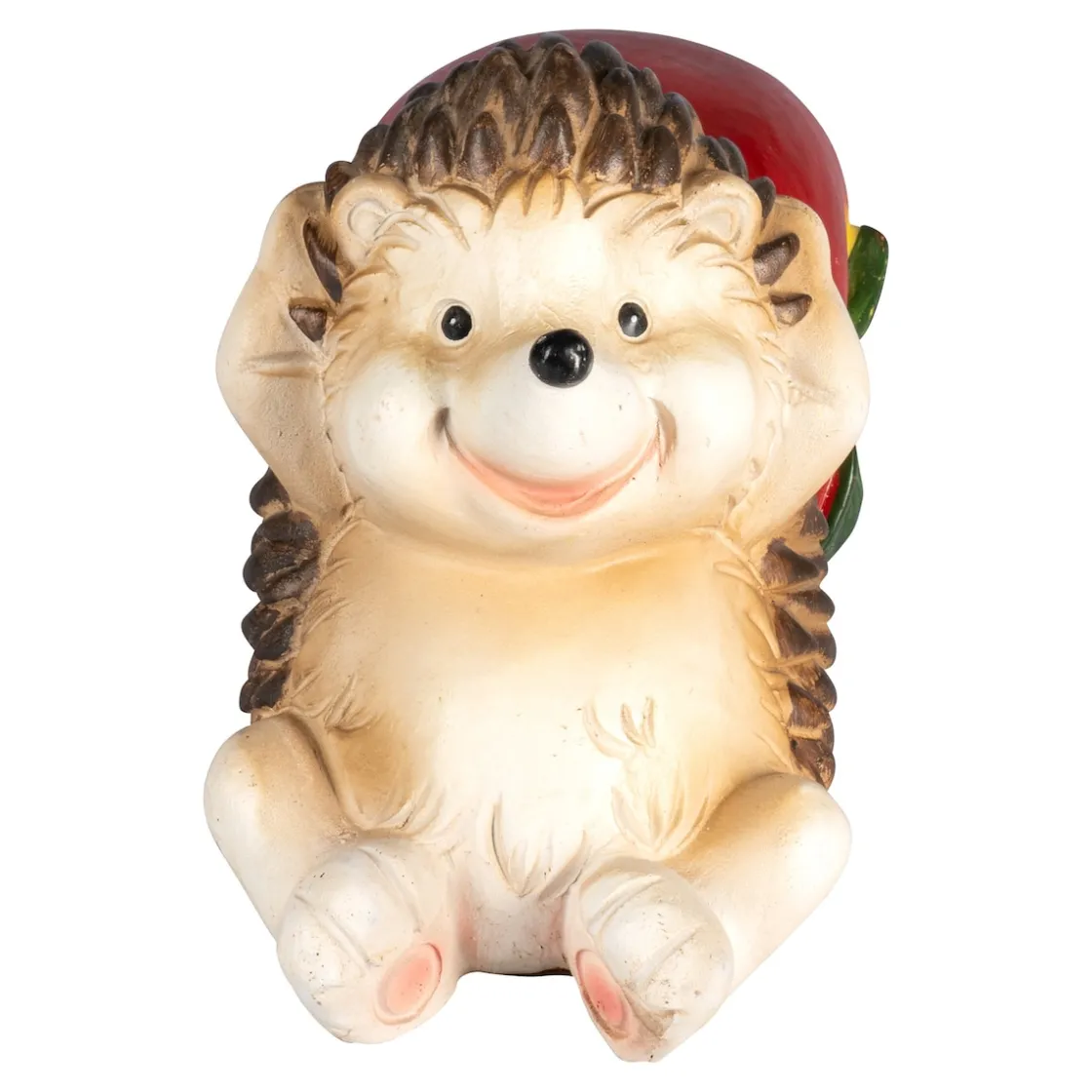 Dekofiguren|Herbstdekoration|Die moderne Hausfrau Dekofigur Igel „saftiger Apfel“