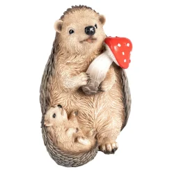 Dekofiguren|Die moderne Hausfrau Dekofigur „Igel-Mama“