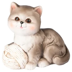 Dekofiguren|Die moderne Hausfrau Dekofigur Katze „Nadine“