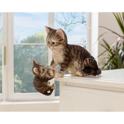Dekofiguren|Die moderne Hausfrau Dekofigur Kletter-Katze „Friedolin“