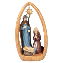 Weihnachtsdekoration·Krippen|Christliche Geschenke|Die moderne Hausfrau Dekofigur „Krippe“