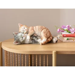 Dekofiguren|Die moderne Hausfrau Dekofigur "Schmuse-Katzen"