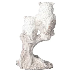 Dekofiguren|Herbstdekoration|Die moderne Hausfrau Dekofigur „Schnee-Eulen“