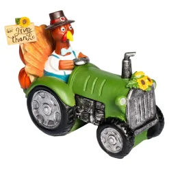 Dekofiguren|Herbstdekoration|Die moderne Hausfrau Dekofigur Truthahn „Erntedank“