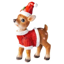 Dekofiguren|Die moderne Hausfrau Dekofigur „Weihnachts-Bambi“