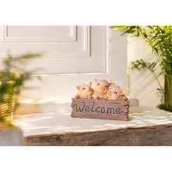 Dekofiguren|Die moderne Hausfrau Dekofigur „Willkommen bei der Schweinebande“