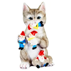 Gartendekoration ·Gartenfiguren|Gartenfiguren|Die moderne Hausfrau ﻿Deko-Kater „Janik“