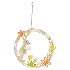 Dekofiguren|Osterdekoration|Die moderne Hausfrau Dekokranz "Hase" Hasen-Mädchen