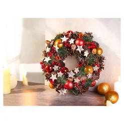 Weihnachtsdekoration·Adventskränze & Gestecke|Deko-Liebhaber|Die moderne Hausfrau Deko-Kranz "Kupfer"