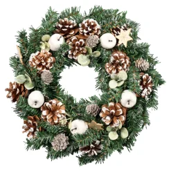 Kunstpflanzen|Die moderne Hausfrau Deko-Kranz „White“