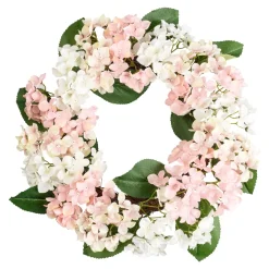 Kunstpflanzen|Die moderne Hausfrau Deko-Kunstblumenkranz „Hortensien“