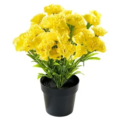 Kunstpflanzen|Die moderne Hausfrau Deko-Nelke gelb