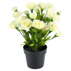 Kunstpflanzen|Die moderne Hausfrau Deko-Nelke weiß