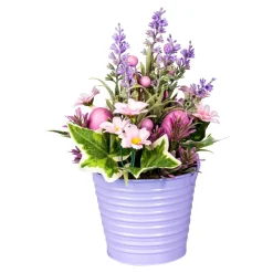 Kunstpflanzen|Osterdekoration|Die moderne Hausfrau Deko-Ostergesteck flieder