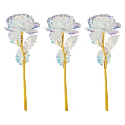 Kunstpflanzen|Die moderne Hausfrau Deko-Rosentrio "Glow", 3 Stück