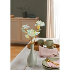 Kunstpflanzen|Die moderne Hausfrau Deko-Rosentrio "Glow", 3 Stück