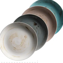 Geschirrsets|Die moderne Hausfrau Derby Geschirr-Set, Porzellan 4 x Speisteller, 4 x Dessertteller, 4 x Kaffeebecher, 4 x Müslischale