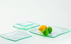 Teller|Die moderne Hausfrau Dessertteller 21 x 20 cm, Glas LA MUSICA