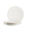 Geschirrsets|Die moderne Hausfrau Dessertteller Set, Steinzeug Unico Weiß