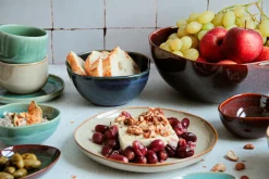 Teller|Die moderne Hausfrau Dessertteller Set, Steinzeug Cordelia Braun