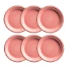 Teller|Die moderne Hausfrau Dessertteller-Set, Steingut LUMACA Koralle