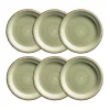Teller|Die moderne Hausfrau Dessertteller-Set, Steingut LUMACA Olivgrün