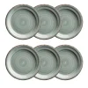Teller|Die moderne Hausfrau Dessertteller-Set, Steingut LUMACA Grau